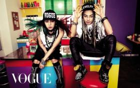G-Dragon และแทยาง (Tae Yang) ถ่ายภาพในนิตยสารแฟชั่น Vogue 