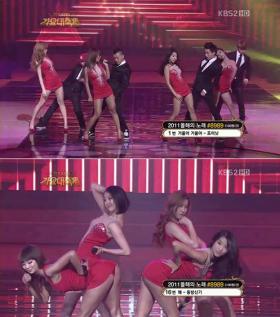 สาวๆ SISTAR โชว์เสียว “ก้นแพลม” บนเวที KBS Music Festival