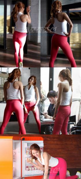 ชาวเน็ตอึ้ง ยูอี (UEE) โชว์หุ่นสวยในชุดโยคะกางเกงรัดรูปสีชมพู