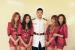 วง Sistar ถ่ายภาพกับนักแสดงชายฮยอนบิน (Hyun Bin)