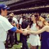 Girls&#039; Generation เยือน Dodger Stadium ร้องเพลงชาติ - ขว้างลูกเปิดเกม