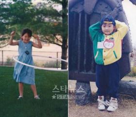 ภาพวัยเด็กของ CL และ Minzy 