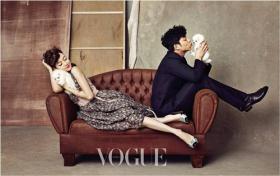 อิมซูจอง (Im Soo Jung) และกงยู (Gong Yoo) ถ่ายภาพในนิตยสาร Vogue