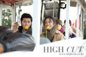 ภาพฮยอนบิน (Hyun Bin) และถังเหว่ย (Tang Wei) ใน High Cut!
