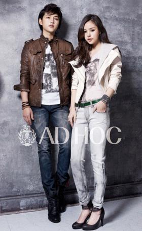 ซงจุงกิ (Song Joong Ki) และมินฮโยริน (Min Hyo Rin) ถ่ายแบบให้กับแบรนด์ AD HOC