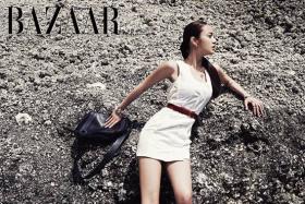 คิมแตฮี (Kim Tae Hee) ถ่ายภาพให้กับนิตยสาร BAZAAR 