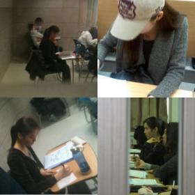 ภาพของโซฮยอน (Seo Hyun) ตั้งใจเรียนหนังสือ