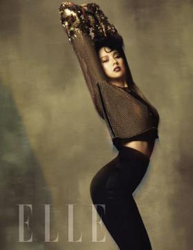 ภาพลีฮโยริ (Lee Hyori) ถ่ายภาพชุดของนิตยสาร Elle