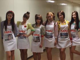 วง T-ara แจกผ้ากันเปื้อนให้แฟนๆ ชาวญี่ปุ่น