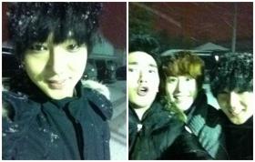  เยซอง (Ye Sung), ซีวอน (Si Won) และคยูฮยอน (Kyu Hyun) สนุกสนานกับหิมะ?