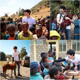 จุนโฮ (Junho) เดินทางไปเอธิโอเปียเพื่อทำงานด้านการกุศล