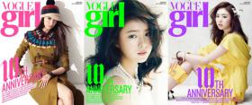 ยูนอา (YoonA), ชินเซคยอง (Shin Se Kyung) และลียอนฮี (Lee Yeon Hee) ถ่ายภาพปก Vogue!