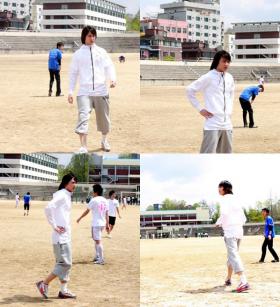 ภาพมินโฮ (Min Ho) ไปเล่นกีฬาฟุตบอล?