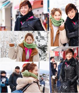 ภาพยูนอา (YoonA) และจางกึนซอค (Jang Geun Suk) จากละครเรื่อง Love Rain