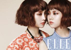 Nicole และซึงยอน (Seung Yeon) ถ่ายภาพในนิตยสาร Elle