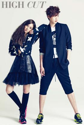 ลีจงซอค (Lee Jong Suk) และ Krystal ถ่ายภาพสำหรับนิตยสาร High Cut