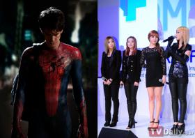 วง 2NE1 ร่วมงานเดินพรมแดงของภาพยนตร์เรื่องใหม่ The Amazing Spider-Man