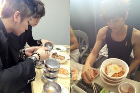 ภาพซองมิน (Sung Min) และซึงยบ (Seung Yub) เวลาทานอาหาร!