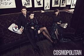 แทคยอน (Taecyeon), ซอนเย (Sun Ye) และยูบิน (Yu Bin) ถ่ายภาพในนิตยสาร Cosmopolitan