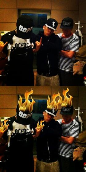 G-Dragon, Tablo และ Dok2 ถ่ายภาพด้วยกัน