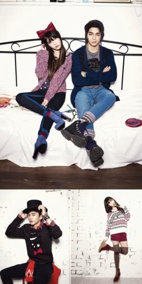 IU และยูซึงโฮ (Yoo Seung Ho) ถ่ายภาพสำหรับ G by Guess