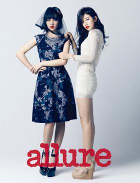 Suzy และเจีย (Jia) ถ่ายภาพสำหรับนิตยสาร Allure 