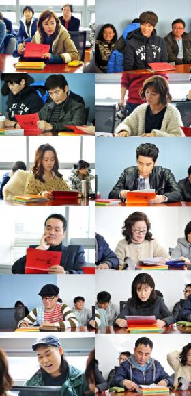ชอยคังฮี (Choi Kang Hee), ชานซอง (Chan Sung) และจูวอน (Joo Won) ซ้อมอ่านบท The Secret Lovers