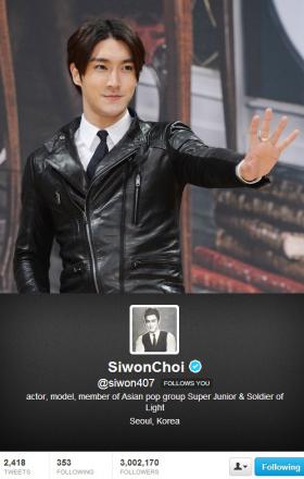 ซีวอน (Si Won) มี Follower ที่ Twitter มากกว่า 3 ล้านคน!