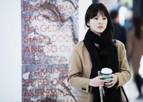 ภาพซองเฮเคียว (Song Hye Kyo) จากกองถ่ายละครเรื่องใหม่ Wind Blows in Winter