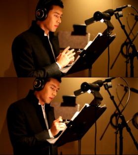 ภาพของฮยอนบิน (Hyun Bin) พากย์เสียงงานโฆษณาล่าสุด