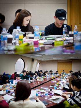 คิมแตฮี (Kim Tae Hee) และยูอาอิน (Yoo Ah In) ร่วมอ่านบทละคร Jang Ok Jung, Living in Love!