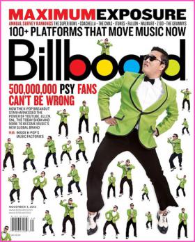 ไซ (Psy) ผงาดเต้น กังนัม สไตล์ (Gangnam Style) บนปก Billboard