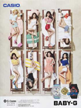 โฆษณา Baby-G อวดเรียวขา Girls&#039; Generation (SNSD) ก่อนคัมแบ็คเต็มรูปแบบ พ.ค. นี้